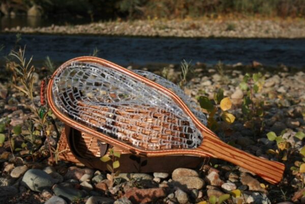 marble wood fly fishing net