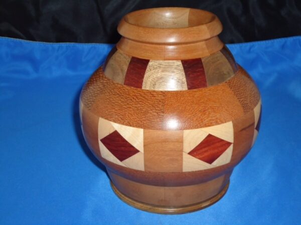 segmented padauk bowl