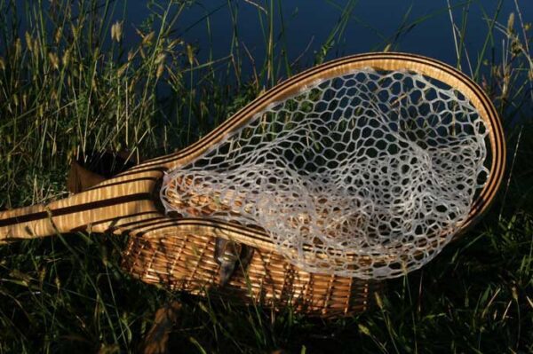 tiger maple and wenge wood fly fishing net