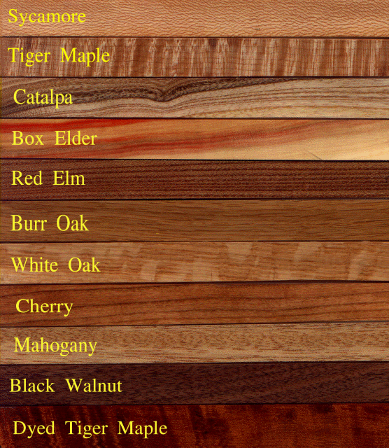 various wood types