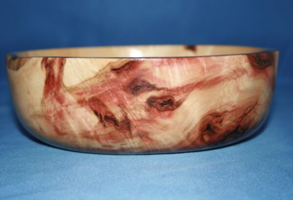 Red Flame Box Elder Burl Bowl