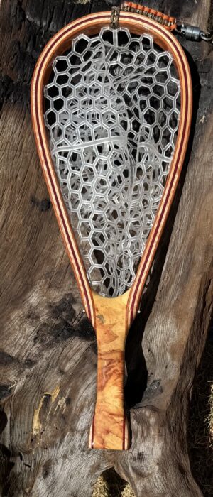 Net #170 | Bubinga, Curly Maple and Purple Heart Fishing Net