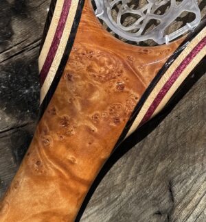 Net #185 | Wenge, Curly Maple and Purple Heart Fly Fishing Net