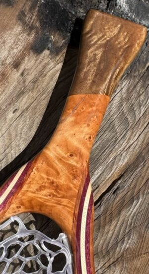 Net #183 | Chechen, Purple Heart & Curly Maple Fly Fishing Net